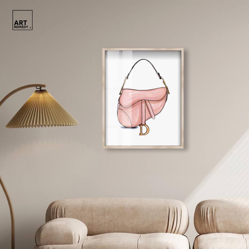 Doll Memories - Blush Pink Bag Shadowbox by Art Remedy