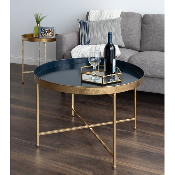 overstock round glass coffee table