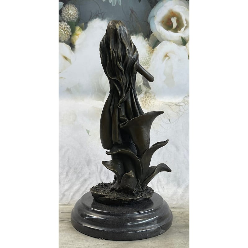 Gaia Earth Mother Female Figure Bronze Statue Sculpture Signed Original 11 Inches X 6 Inches