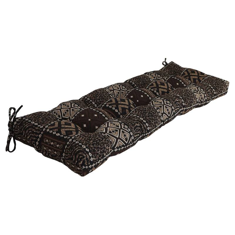 Tufted Tapestry Bench Cushion (Multiple Widths) - 60 x 19 - Congo