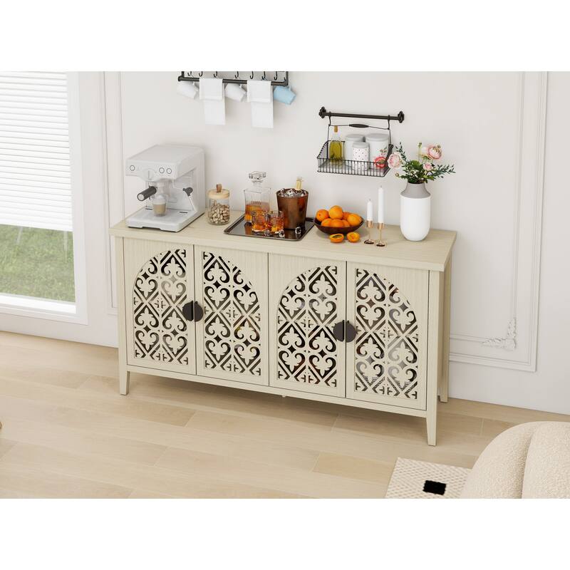 Hollowed-out Cabinet with 4 Doors