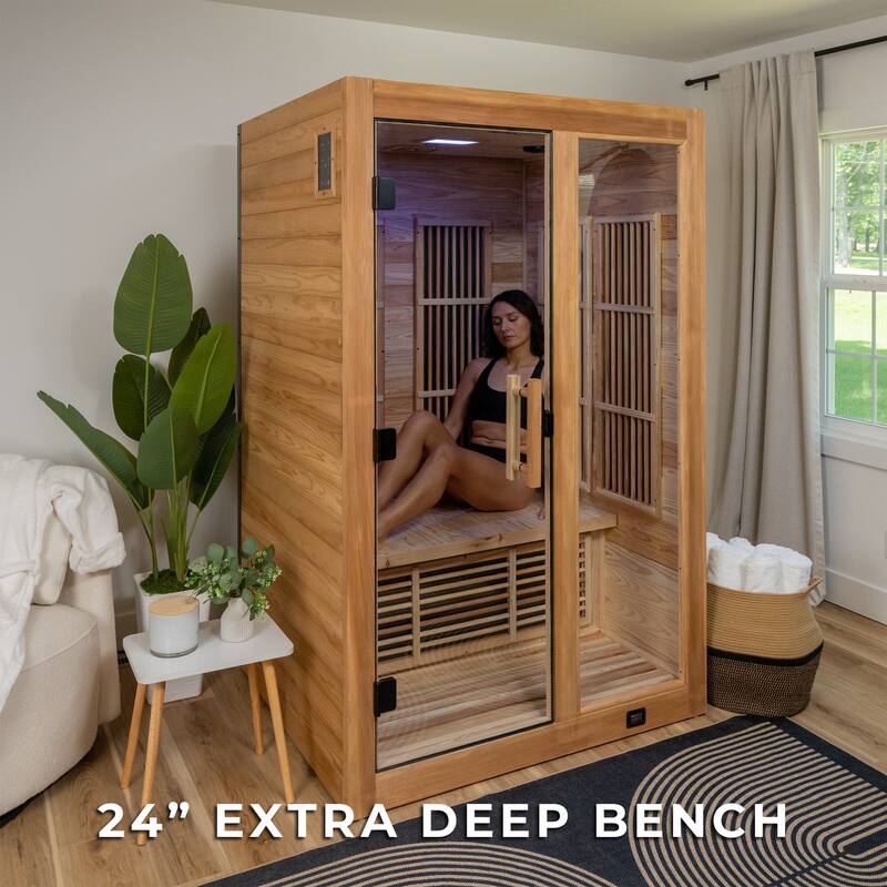 Backyard Discovery Rylan 2-Person Infrared Sauna, Red Light Therapy