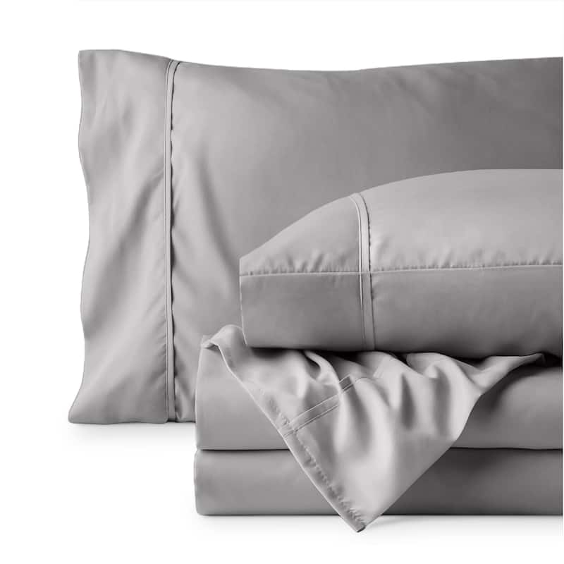 Bare Home Microfiber Deep Pocket Sheet Set w/ 2 Extra Pillowcases