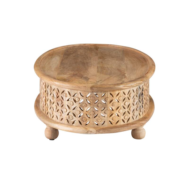 Linon Jennifer Boho Oval Coffee Table