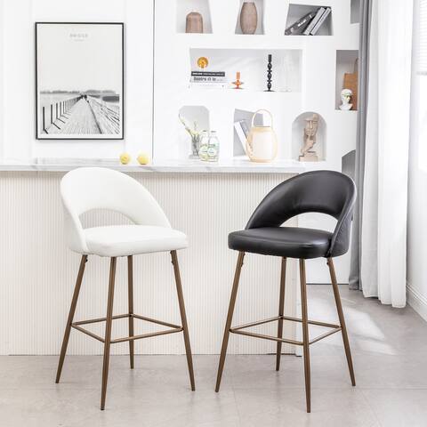 Soode Padded Modern Bar Stool (Set of 2 Stools)