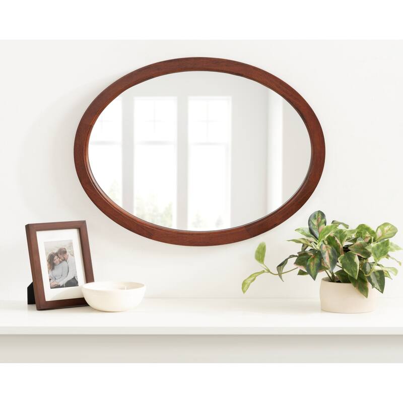 Kate and Laurel Hogan Oval Framed Wall Mirror