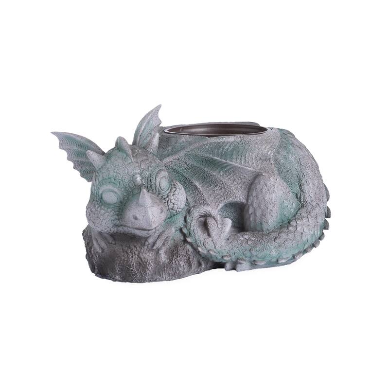 15 in. Sleeping Baby Dragon Planter