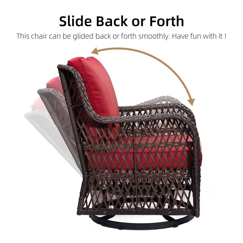 Rattan swivel chair