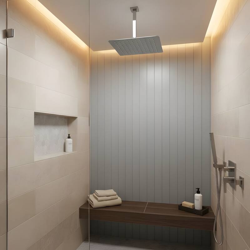 Bathroom Luxury High Pressure Waterfall Rain Shower Head