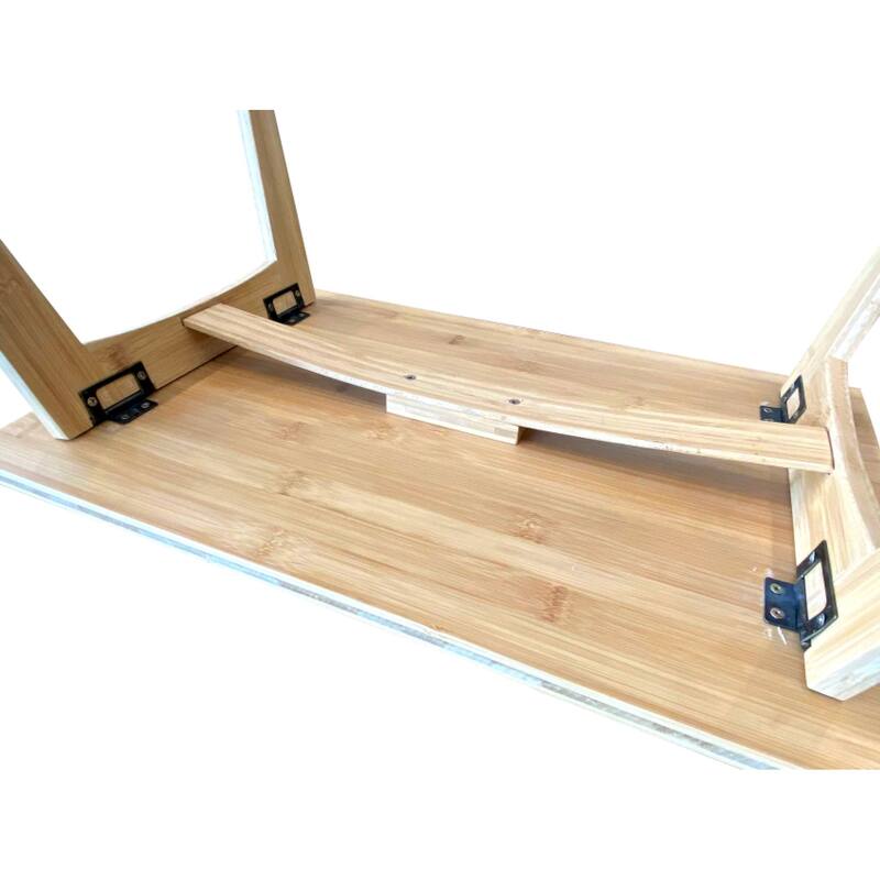 Solid Bamboo Snap Laptop Bed Tray in Natural