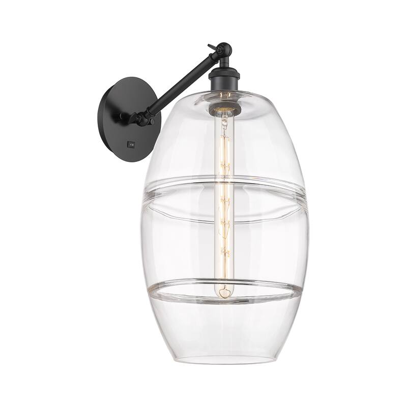 Innovations Lighting Endless Possibilities Ballston - Vaz - 1 Light 10" Adjustable Sconce - Arm Adjusts Up and Down - Clear/Matte Black