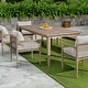 preview thumbnail 5 of 9, Uttermost Forsyth Dark Gray Outdoor Dining Table