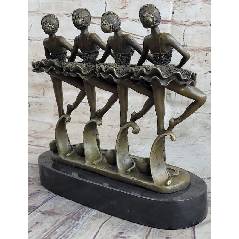 Hot Selling 100 Percent Bronze Modern Ballerina Dancer Sculpture Ballet Figurine Bron