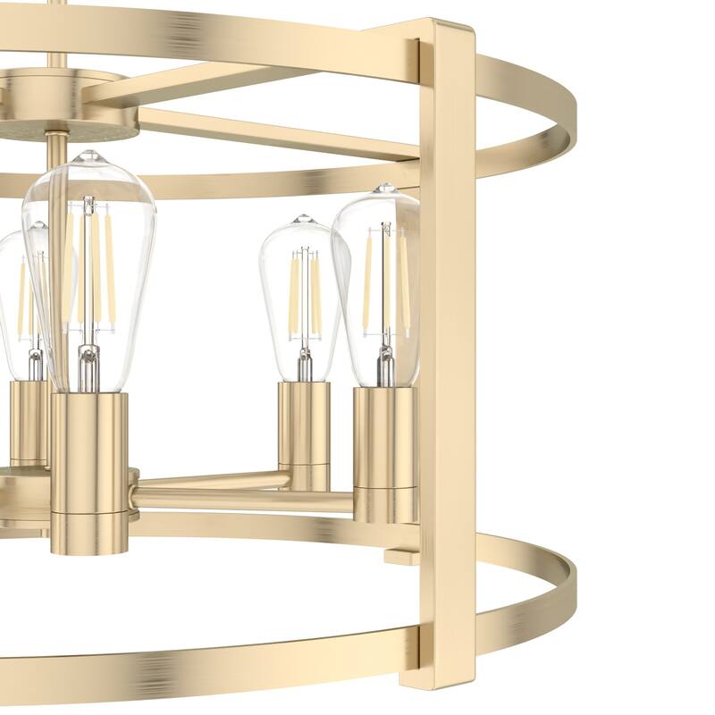 Hunter Astwood 26" 6 Light Chandelier, Dining Room, Kitchen, Cage - Art-Deco, Transitional, Contemporary