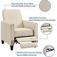 preview thumbnail 27 of 28, Landon Pushback Recliner Chairs Reclining Chair Home Theater Recliner Small Recliners for Small Spaces with Adjustable Footrest