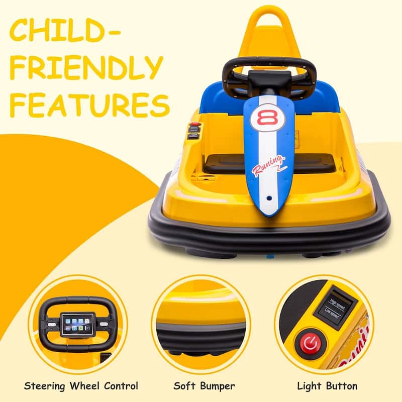 Baby Bumper Car, 6V Electric Ride On Car with 360 Spin