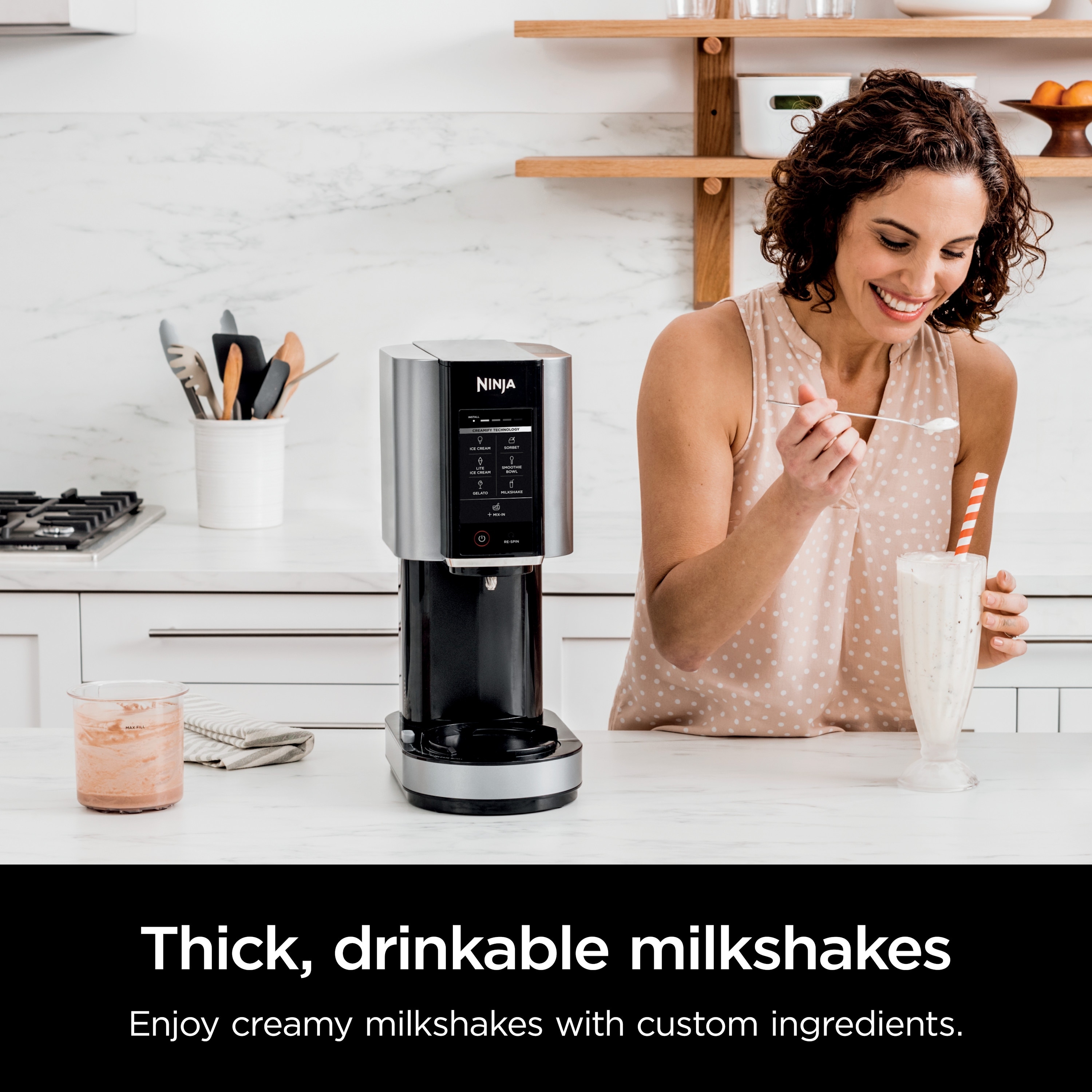 Ninja CREAMi NC300 Ice Cream Maker Machine - 5 Programs For Ice Cream, Sorbet, Smoothie Bowls - View #11