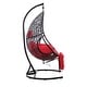 preview thumbnail 9 of 8, Patio PE Rattan Swing Chair With Stand and Leg Rest