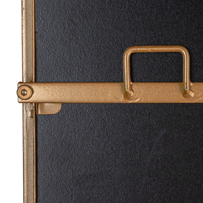 Arched Metal Framed Wall Mirror