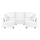Option 5-Seater sofa Sectional,Bright White