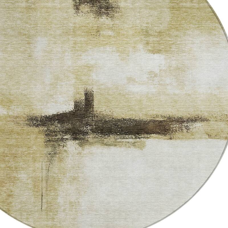 HomeRoots Abstract Transitional Rectangle Outdoor Rug
