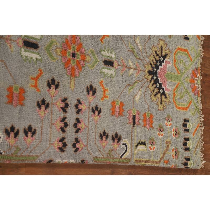 All-Over Kazak Indian Runner Rug Handmade Wool Carpet - 2'6"x 9'9"