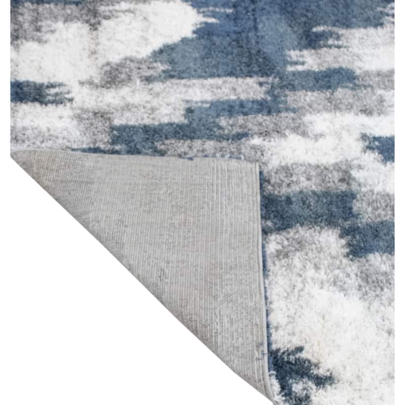 Noori Rug Lux Emma Casual Ikat Pattern 2-inch Thick Shag Rug