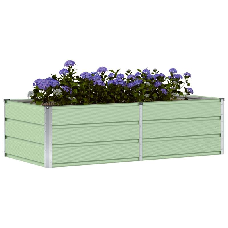 vidaXL Planter in Steel - 62.99 x 31.50 x 17.72