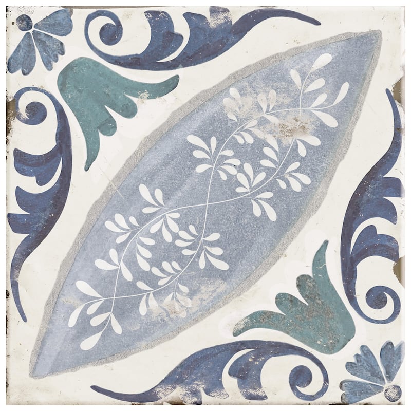Merola Tile Magnolia Paulina 7-7/8" x 7-7/8" Porcelain Floor and Wall Tile