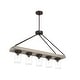 preview thumbnail 5 of 14, Hunter Devon Park 5-Light Linear Chandelier - Kitchen Island, Dining Room - Rustic, Farmhouse