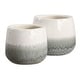 preview thumbnail 1 of 2, Uttermost 18189 Nimbus 6-1/4" Tall Ceramic Vase - Set of 2 Aged White / Gray