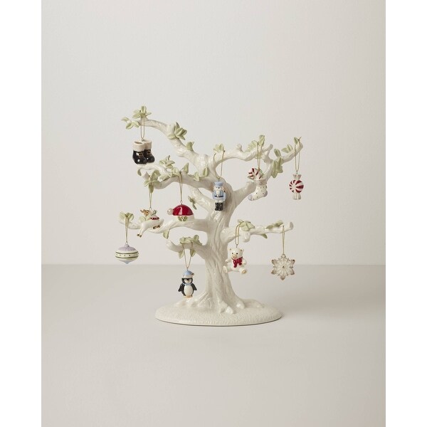 Lenox Christmas Memories 10-Piece Ornament & Tree Set - Bed Bath