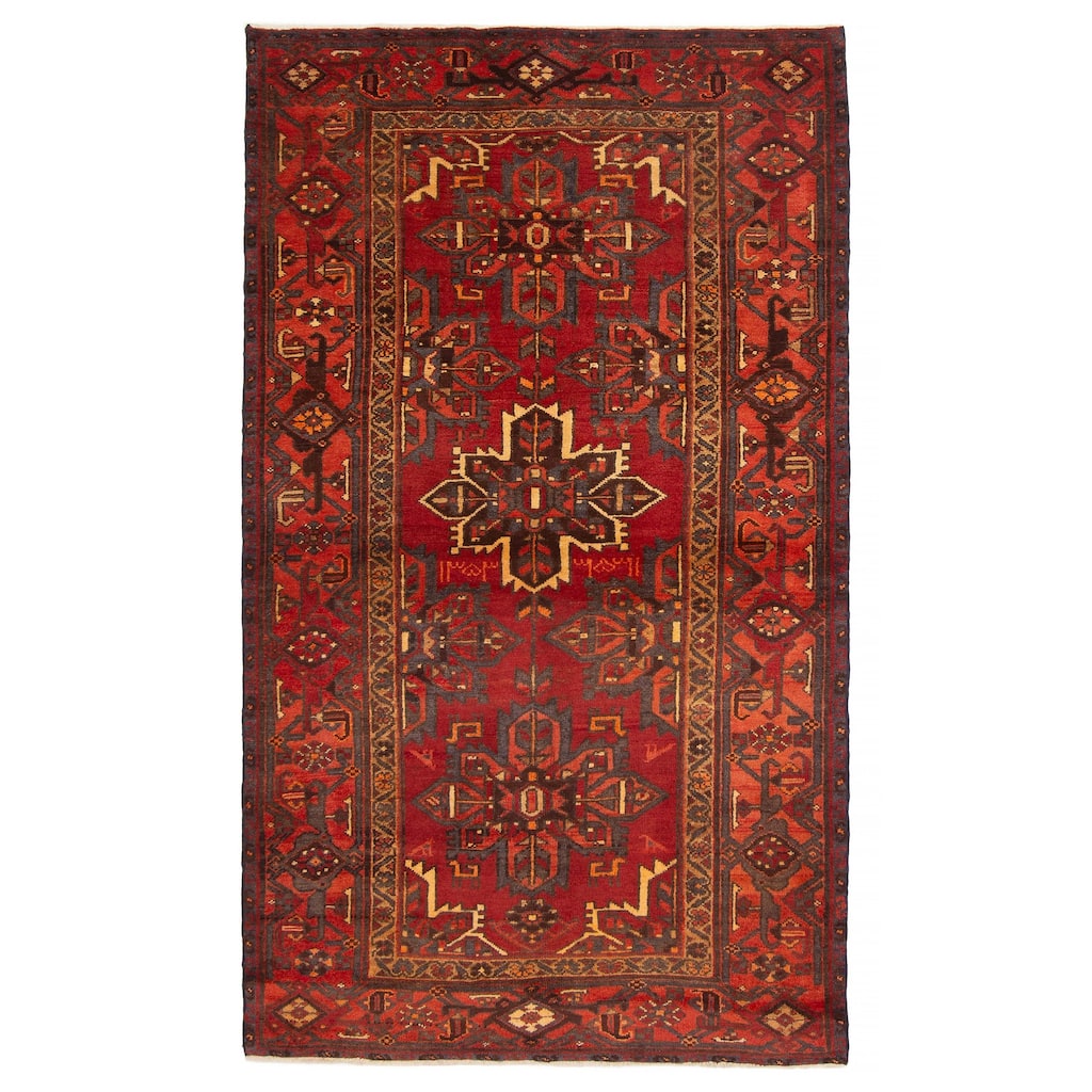 ECARPETGALLERY Hand-knotted Anadol Red Wool Rug - 4'0 x 6'10