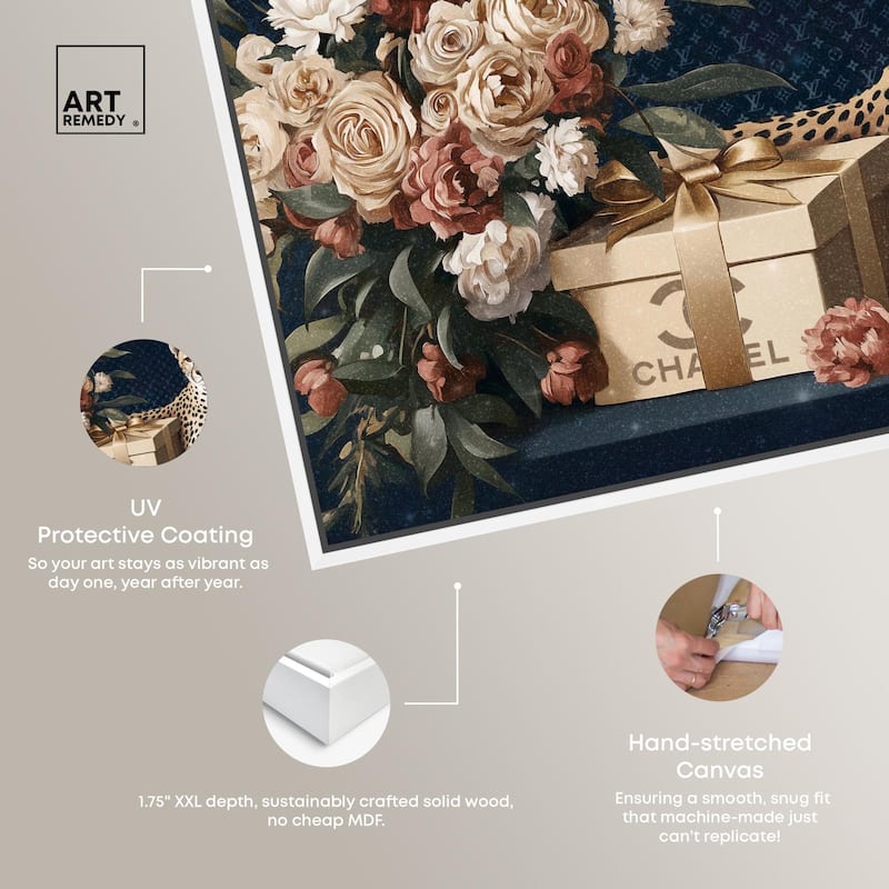 Cheetah Glam Gift Boxes Canvas by Art Remedy
