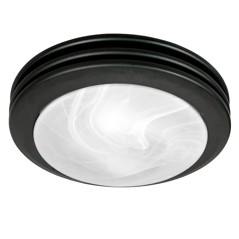 Akicon Exhaust Fan, Ultra Quiet 80 CFM 1.5 Sones Ventilation Exhaust Bathroom Fan with Light, 3 CCT LED Light, 3 Years Warranty - Matte Black