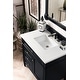 preview thumbnail 23 of 34, James Martin Vanities Brittany 36" Single Vanity, Black Onyx