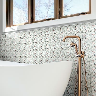 Merola Tile Garden Brick Whisper 2-3/8" x 9-3/4" Porcelain Floor and Wall Tile