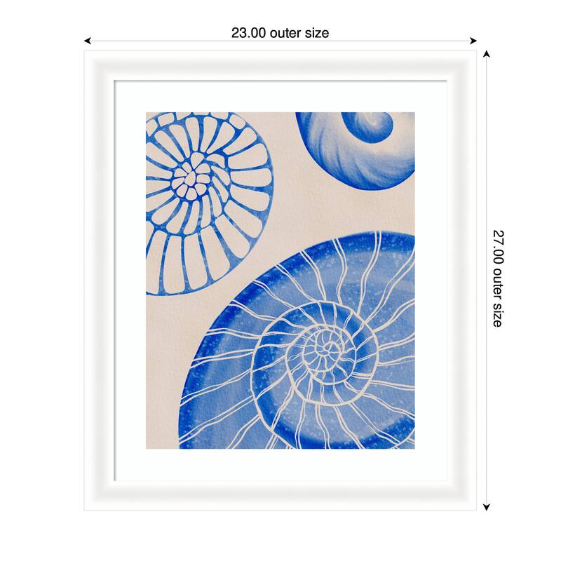 Kate and Laurel Framed Art Ocean charms l by Nikita Jariwala