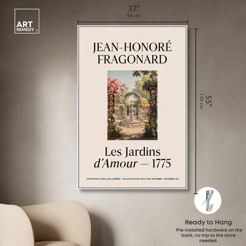 Romantic Gardens Canvas by Art Remedy