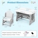 preview thumbnail 3 of 8, Gymax Kids Table & Chair Set Height Adjustable Toddler Drawing Table