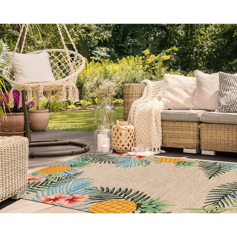 Liora Manne Ravella Tropical Indoor/Outdoor Rug