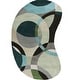 preview thumbnail 83 of 97, Mayflower Handmade Modern Circles Wool Area Rug Blue/Grey - 6' x 9' Kidney - Runner/Rectangle