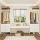 preview thumbnail 21 of 81, Cimly Closet System with Wood Drawers and Hanging Rods, Organizer Wardrobe for Walk-in and Reach-in Closet