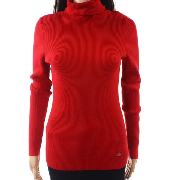 ralph lauren red turtleneck sweater