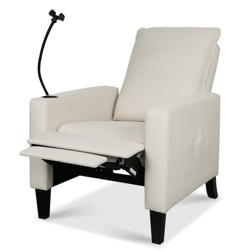 Adjustable Recliner Sofa for Adults with Mobile Phone Holder and Cup Holder
