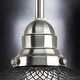 preview thumbnail 4 of 5, Luxury Vintage Pendant Light, 7"H x 8"W, with Industrial Chic Style, Brushed Nickel Finish by Urban Ambiance - 7"H x 8"W x 8"Dep