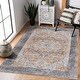 preview thumbnail 40 of 118, Hauteloom Manhattan Machine Washable Oriental Persian Medallion Vintage Distressed Area Rug 2'7" x 10' - Blue, Light Blue, Off White, Orange, Mustard