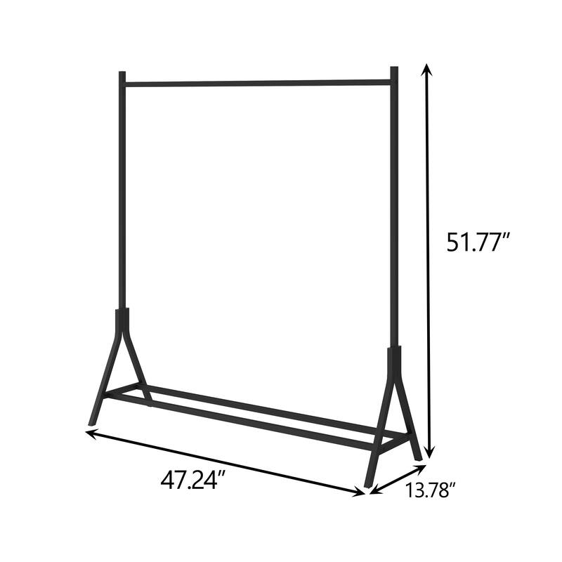 Garment Rack Freestanding Hanger Single pole Bedroom Clothing Rack - N/A