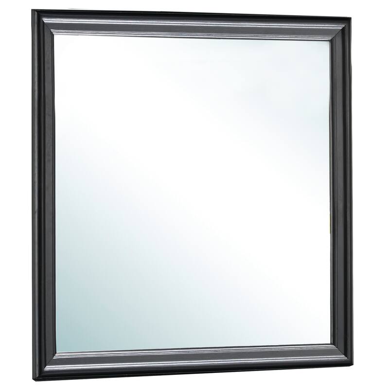 GDF Studio - Louis Phillipe Traditional Particle Board Mirror with Low Distortion Glass