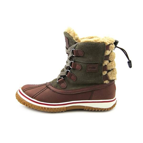 Shop Pajar Iceland Women Round Toe Leather Brown Winter Boot
